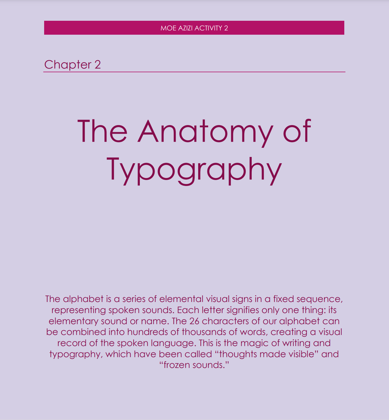 The Anatomy of Typography 